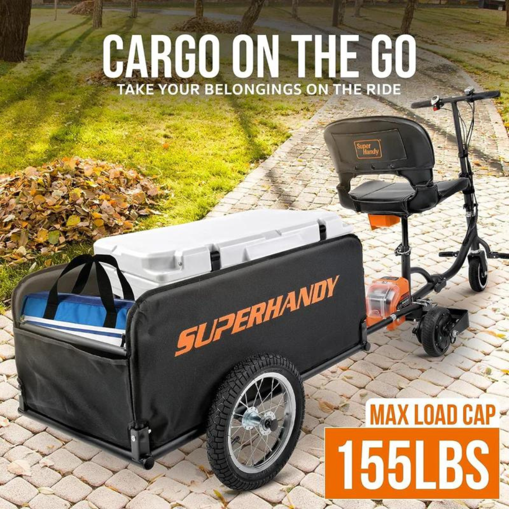 SuperHandy Cargo Trailer for Mobility Scooter The Passport & The Passport Plus