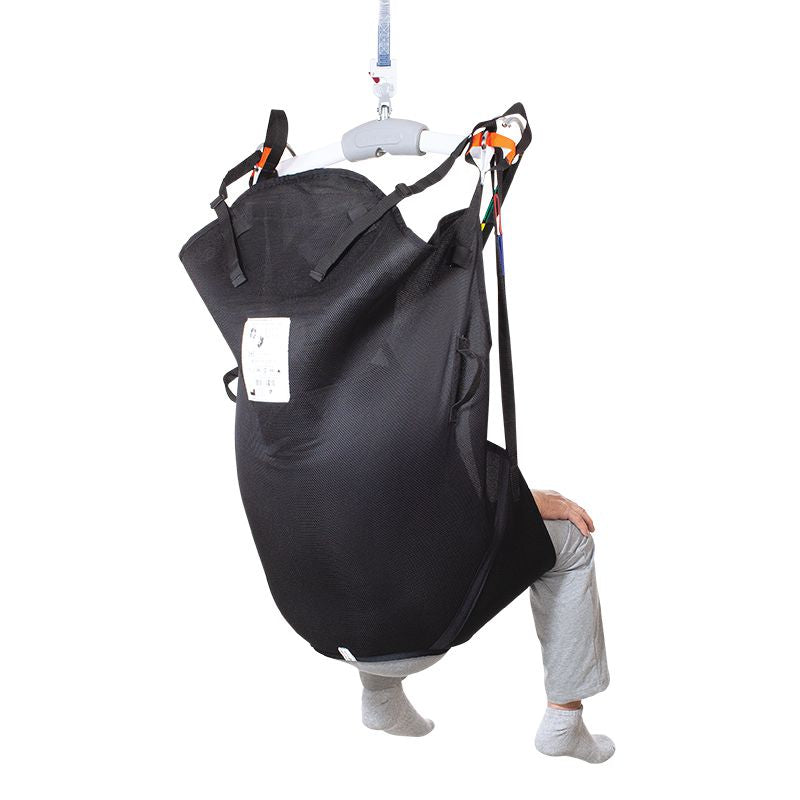 Handicare Universal Sling spacer black back view with Head Support
