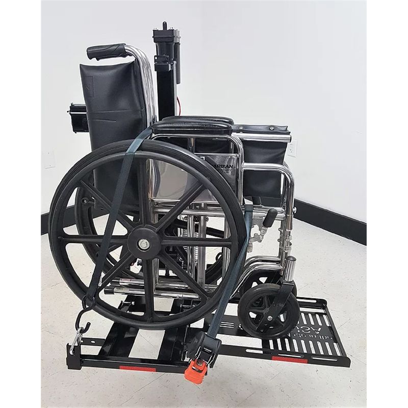 Wheelchair Carrier Model 101 Electric Tilt n' Tote Manual Wheelchair Carrier set up