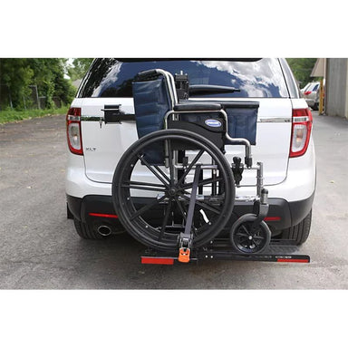 Wheelchair Carrier Model 101 Electric Tilt n' Tote Manual Wheelchair Carrier actual set up
